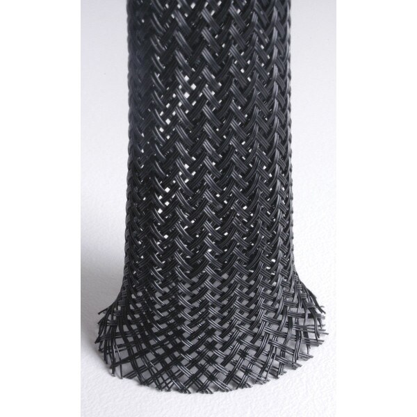 Main product image for Techflex 1" Clean Cut Braided Cable Sleeving 50 ft. Black 082-434